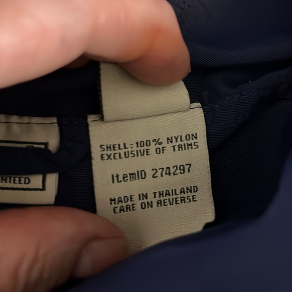 Vintage L.L. Bean Men's Navy Hooded Windbreaker Jacket XXL - Picture 10 of 10